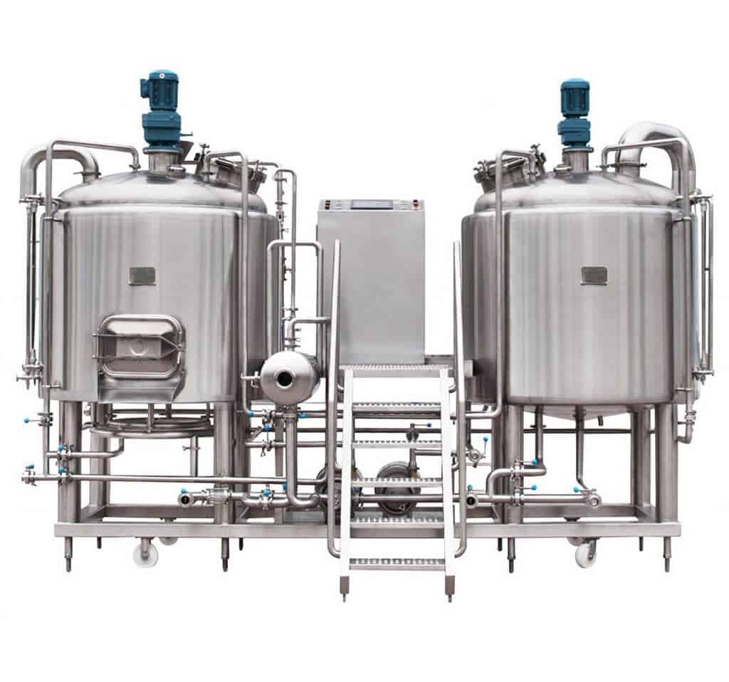 typical 2-vessel brewhouse